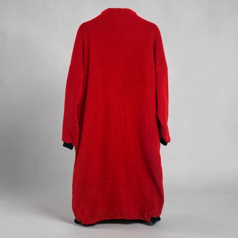 Vintage Trailridge Red Fleece PJ Sleep Sack Lounger Wearable Blanket One Size OS - Picture 6 of 6